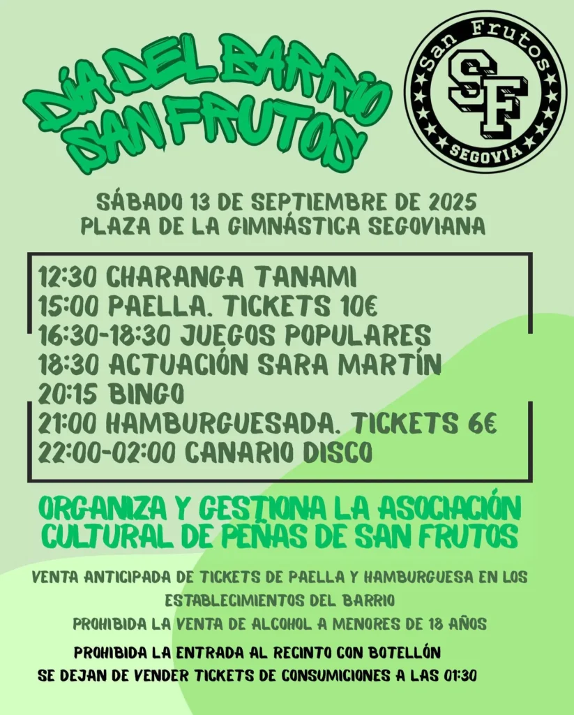 DÍA DEL BARRIO SAN FRUTOS